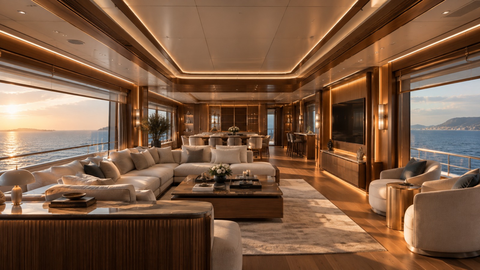 Yacht interior